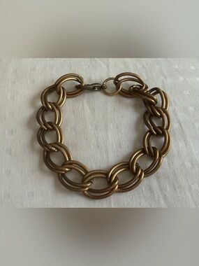 Vintage Gold-Tone Double Link Bracelet - Women Jewelry